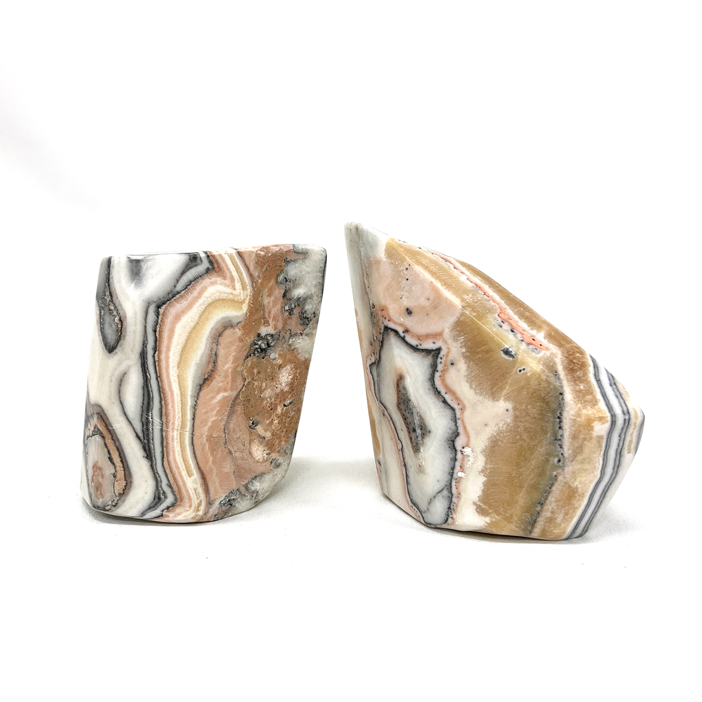 Zebra Calcite Pair