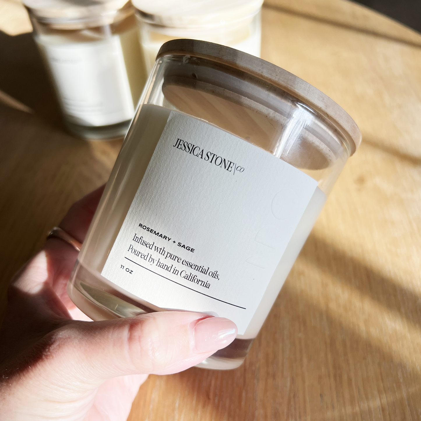 Hand-poured Rosemary & Sage Meditation Candle
